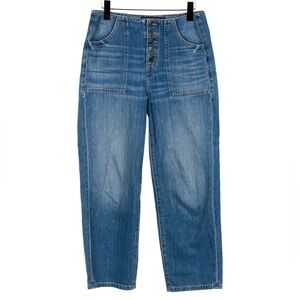 Veronica Beard High-Rise Straight Leg Jeans